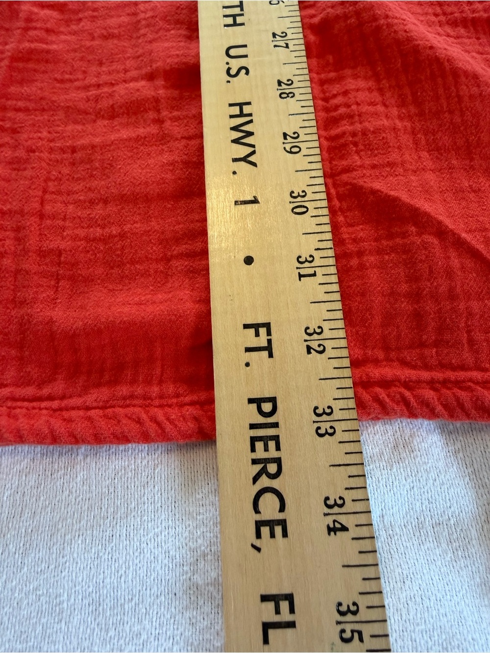 Orange-Red Babydoll Dress Cottagecore Boho Flowy Mini Summer Coastal - Picture 7 of 7